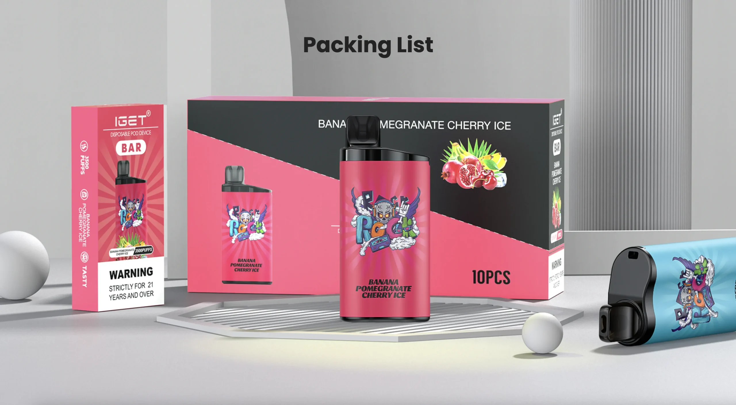 IGET BAR - Raspberry Grape 8 IGET BAR - Raspberry Grape