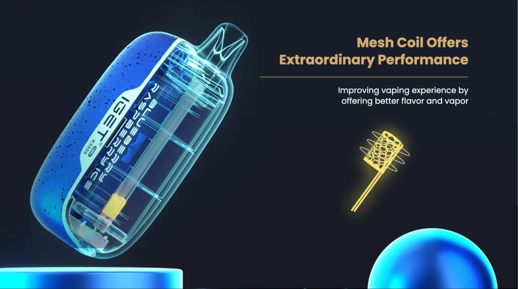 IGET MOON - Orange Peel Apple Ice 2 IGET MOON Mesh Coil for Superior Performance