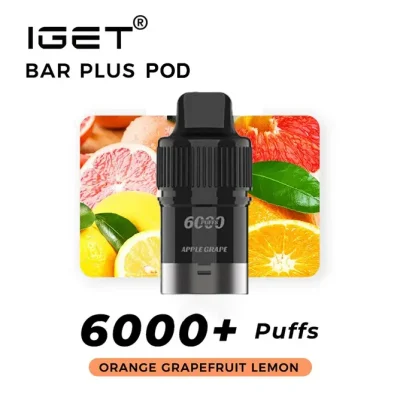 IGET Bar Plus Pod Orange Grape Fruit Lemon