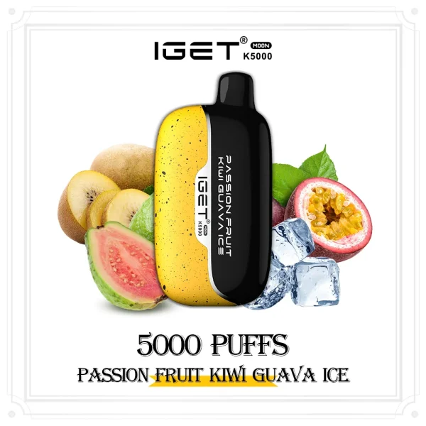 IGET Moon K5000 Passion Fruit Kiwi Guava Ice
