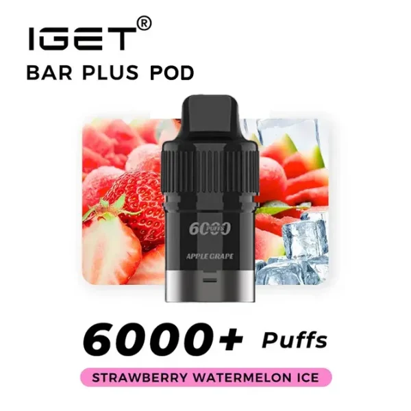 IGET Bar Plus Pod Strawberry Watermelon Ice