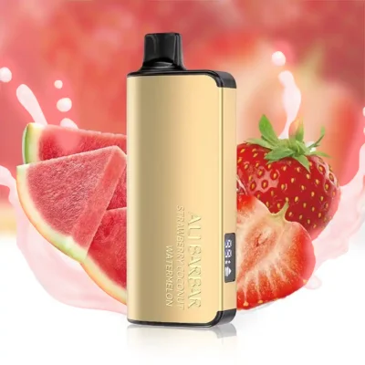 Alibarbar Ingot 9000 Puffs Strawberry Watermelon Alibarbar Ingot 9000 Puffs Strawberry Watermelon