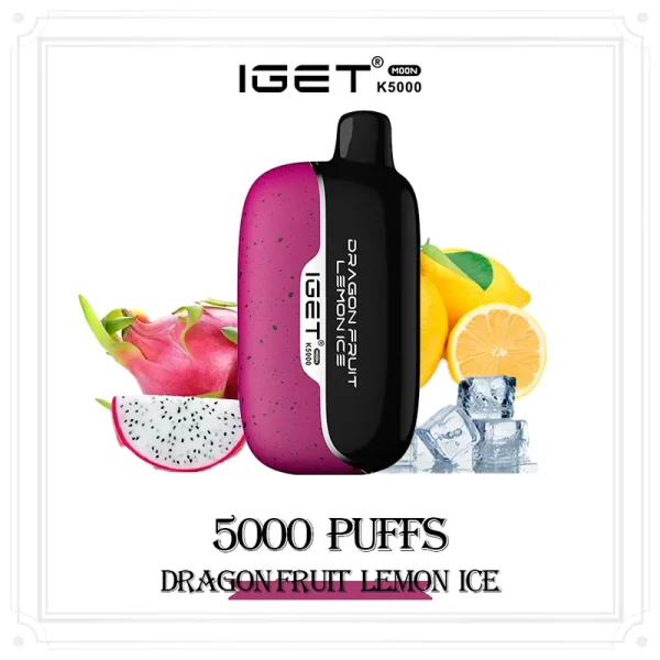 IGET Moon K5000 Dragon Fruit Lemon Ice IGET Moon K5000 Dragon Fruit Lemon Ice