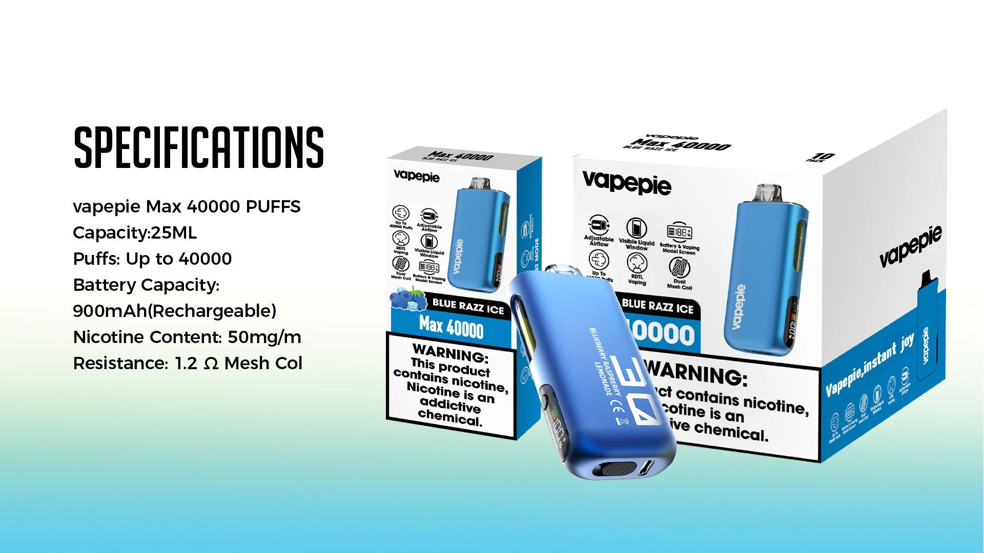 VAPEPIE MAX- Sakura Mint 10 VAPEPIE MAX- Sakura Mint